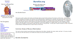 Desktop Screenshot of bursitis.org